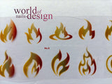 XXL Rolle - 𝐌𝐚𝐠𝐢𝐜 𝐅𝐨𝐥𝐢𝐞𝐧 "Flammen" - Edel in metallic Optik mit Farbverlauf - 𝐓𝐫𝐚𝐧𝐬𝐟𝐞𝐫 𝐅𝐨𝐥𝐢𝐞𝐧 - Zauberfolien