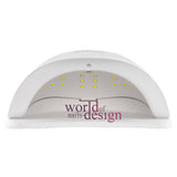 Super Nail Lamp:  formschönes geräumiges LED Lichthärtungsgerät "SUN X5 PLUS"  in weiß  - 120 W - Display,Timer, etc.