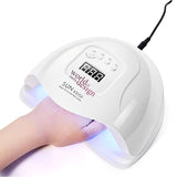 Super Nail Lamp:  formschönes geräumiges LED Lichthärtungsgerät "SUN X5 PLUS"  in weiß  - 120 W - Display,Timer, etc.