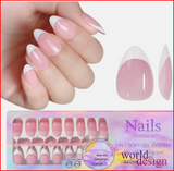 Monatsknüller : 𝟏𝟓𝟎 𝐒𝐭𝐮̈𝐜𝐤 Mandel Babyboomer  𝐏𝐫𝐞𝐬𝐬 𝐎𝐍 𝐒𝐨𝐟𝐭 𝐆𝐞𝐥 𝐓𝐢𝐩𝐬 -  Fullcover Almond Nails - freie Auswahl