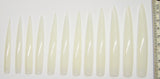 XXL - Stiletto Tips - 12er Set - Natur / Klar - freie Auswahl