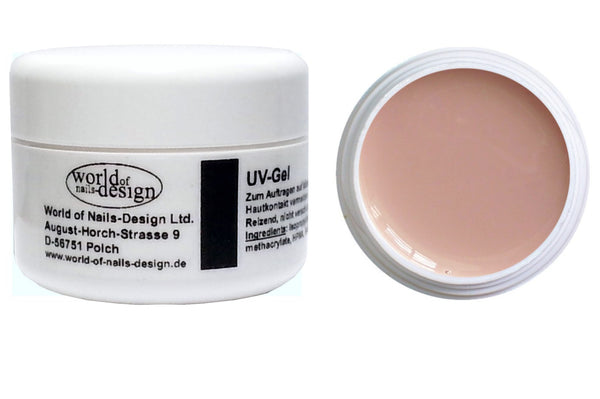 5 ml. UV Farbgel "Nude Beige" 03- deckendes MakeUp Gel für Fullcover / French