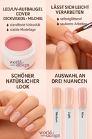 Bestseller: LED / UV  Aufbau Cover Nagelgel  milchig dick- freie Auswahl
