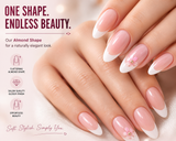 Monatsknüller : 𝟏𝟓𝟎 𝐒𝐭𝐮̈𝐜𝐤 Mandel Babyboomer  𝐏𝐫𝐞𝐬𝐬 𝐎𝐍 𝐒𝐨𝐟𝐭 𝐆𝐞𝐥 𝐓𝐢𝐩𝐬 incl. Glue Gel  -  Fullcover Almond Nails - freie Auswahl