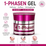 ProLine 1 Phasen Gel - Designer Tiegel Pink - Nagelgel für Profi`s mit Sunblocker