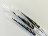 Pinsel Set 3 teilig weiss-  Fineliner Pinsel für das filigrane Nagel Design