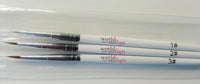 Pinsel Set 3 teilig weiss-  Fineliner Pinsel für das filigrane Nagel Design