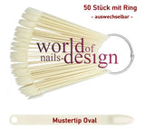 50 pcs. Color Pops, Präsentation Fächer, Musterrad - Muster für Design und Gel präsentieren