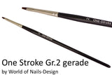 One-Stroke Pinsel Gr. 2 - Brush für Painting, Maltechniken mit Gel-und Acrylmalfarben