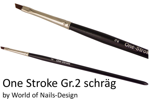 One-Stroke Pinsel Gr. 2 - Brush für Painting, Maltechniken mit Gel-und Acrylmalfarben