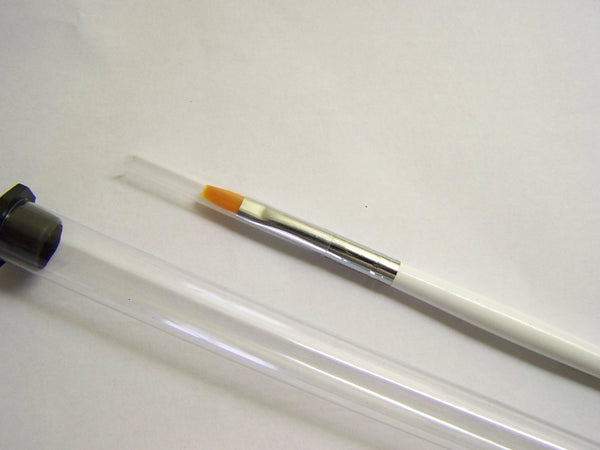 Profi-Gelpinsel weiss, Gr. 4 im Röhrchen, speziell für Gel-Technik, Neumodellage