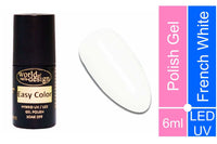 Easy Color LED/UV Polish Gel, Hybridlack, Soak Off Gel ablösbar- French White 6 ml