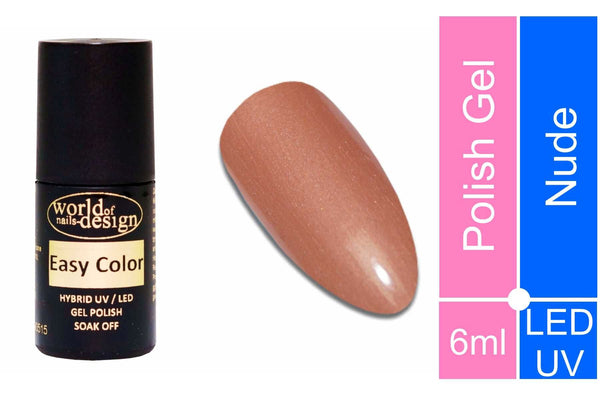 𝐄𝐚𝐬𝐲 𝐂𝐨𝐥𝐨𝐫 LED/UV Polish Gel, Hybridlack, Soak Off Gel ablösbar- 𝐍𝐮𝐝𝐞  𝐀-𝟎𝟕𝟎 - 6 ml