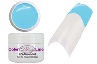 5 ml. UV / LED Farbgel Hellblau - Nagelgel für Fullcover oder French