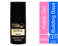 6 ml. 𝐁𝐚𝐬𝐞 𝐆𝐞𝐥 -  UV Lack, Gel Nagellack, LED/UV Polish Gel,  Soak Off Gel ablösbar - Building Base