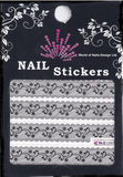 immer aktuell: Water Nail Tattoo "schwarze Bordüre" French Tribal BLE 1501