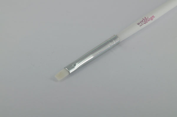 Nailart Pinsel weiß - Gel Pinsel Gr. 2 -  robustes Mixhaar für das kleine Nagelbett