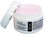 30 ml LED/UV-Fiberglas Gel dickviskose pink clear, rosa klar 1 Phasengel, Aufbaugel