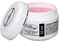 Kabinettgröße LED/UV-Fiberglas Gel dickviskose milchig rosa 1 Phasengel, Aufbaugel - Auswahl 30 ml. bis 250 ml.