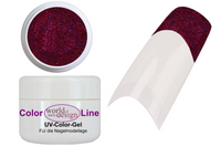 5 ml UV Glitter Gel "Magic Star" - luxuriöses Glittergel Purple Blue - Violett Rot Blau