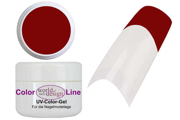 5 ml. UV Gel "Purpur Rot" - HQ Nagelgel Rot - intensives Rot für Fullcover + French