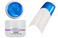 5 ml UV Farbgel Metallic Blau No. 289 - HQ Nagelgel Blau - Farbintensiv, edel schimmernd