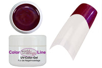 5 ml. UV Gel "Sweety " No. 620 - luxuriöses Farbgel - Zweifarbig in Blau / Rot