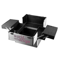 großer kompakter Kosmetikkoffer -  Beauty Case - Alukoffer (32 x 26,5 x 25 cm, 21 Liter)
