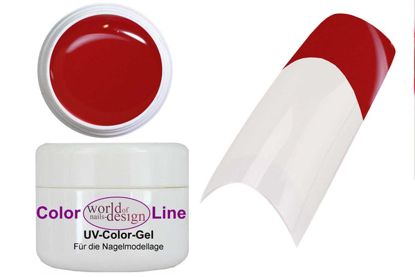 5 ml. UV / LED "Granat Rot" - Farbgel für Fullcover + French, stark zum kombinieren