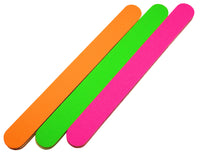 Set: 6 x Neon Feilen -gerade Feilen, 2 x Pink, 2 x Grün, 2 x Orange (6 x 100/180 )