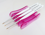 Brush Pen Holder - Pinsel Ablage, Halter in Pink - bis zu 5 Pinsel / Spotswirl