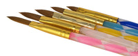 Acryl Pinsel mit farbigen Acrylstiel in 6 verschiedenen Größen, Gr. 2, 4, 6, 8, 10 oder 12 -frei Wählbar