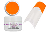 UV / LED Neon Farbgel - Neon Gel Pink + Gelb + Rot + Grün + Orange + Violett - Einzeln oder  Set