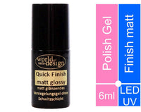 LED/UV Quick 𝐅𝐢𝐧𝐢𝐬𝐡 𝐌𝐚𝐭𝐭, MatGlaze, seidenmatt ohne Schwitzschicht Pinselflasche 6ml