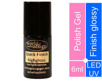 6 ml. 𝐅𝐢𝐧𝐢𝐬𝐡-  UV Lack, Gel Nagellack, LED/UV Polish Gel,  Soak Off Gel ablösbar - 𝐐𝐮𝐢𝐜𝐤 𝐅𝐢𝐧𝐢𝐬𝐡 - Brillant High Gloss / milky rosa / milky white / Diamond Glimmer (silber)/ Galaxy - freie Auswahl